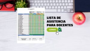 Lista de Asistencia para Docentes en Excel [GRATIS]
