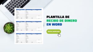 Plantilla de Recibo de Dinero en Word [GRATIS]