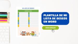 Plantilla de Mi Lista de Deseos para Niños en Word [GRATIS]