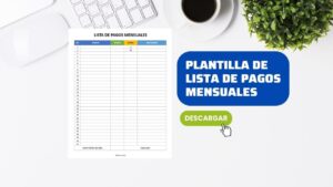 Plantilla de Lista de Pagos Mensuales en Word Excel y PDF [GRATIS]