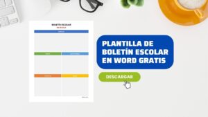 Plantilla de Boletín Escolar en Word [GRATIS]