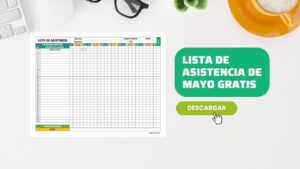 Lista de Asistencia de Mayo Editable en Word y Excel [GRATIS]