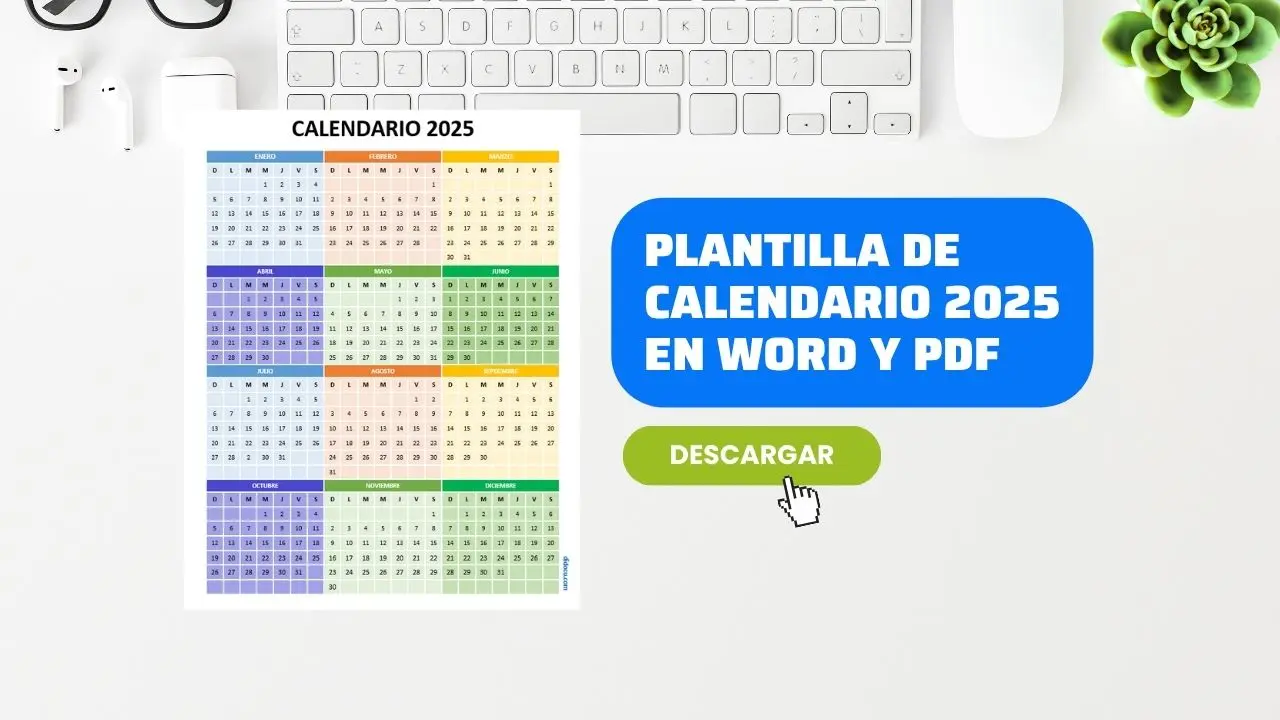 Formato de Calendario 2025 para Imprimir