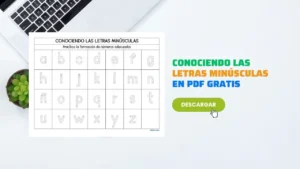 Plantilla Conociendo Las Letras Minúsculas en PDF [GRATIS]