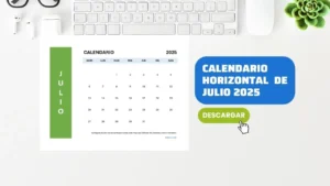Formato de Calendario de Julio 2025 en Word y PDF [GRATIS]