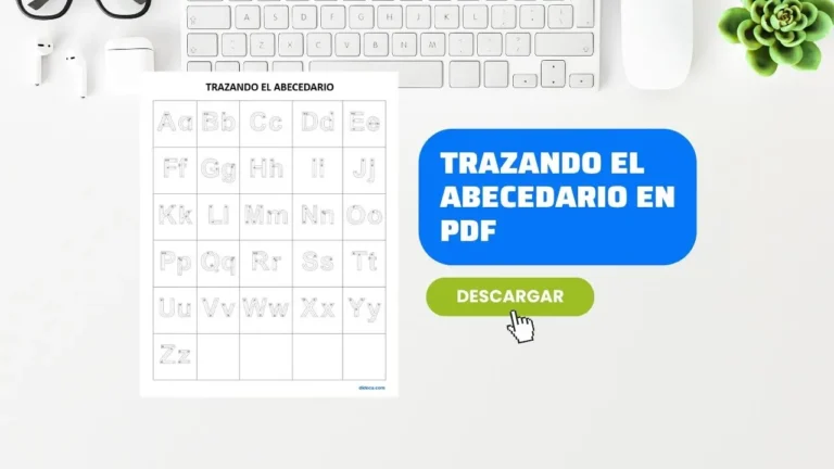 Hoja de Trabajo para Trazar el Abecedario