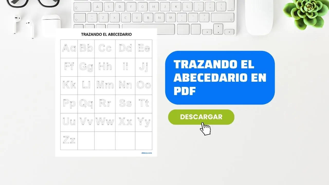 Hoja de Trabajo para Trazar el Abecedario