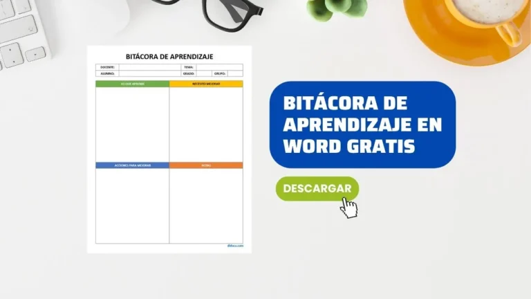 Plantilla de Bitácora de Aprendizaje en Word y PDF Gratis