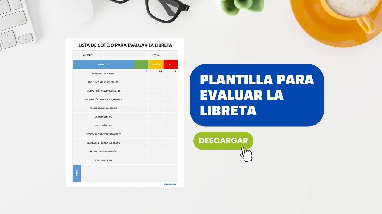 Descargar Plantilla para Evaluar Libretas Escolares