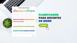 Plantilla de Planificador Semanal Docente en Word [GRATIS]