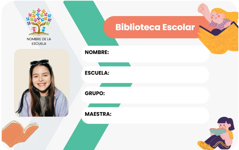 Credencial para Biblioteca Escolar con Foto