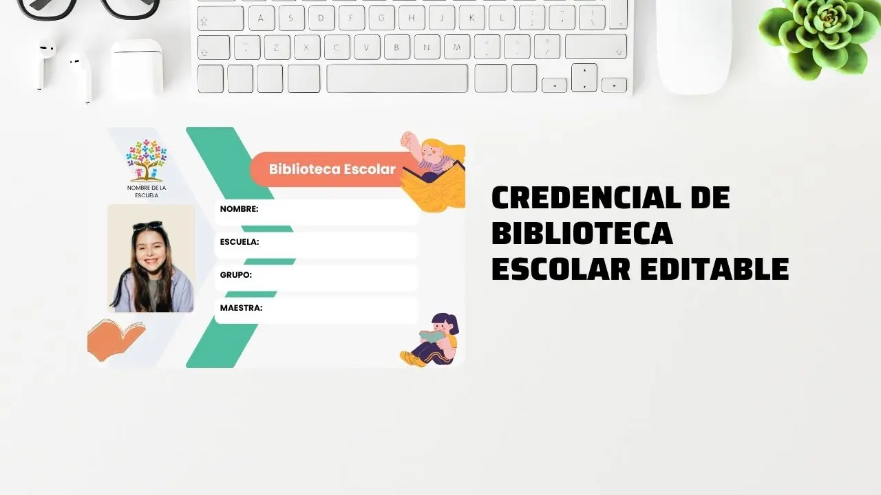 Formato Editable para Realizar una Credencial de Biblioteca