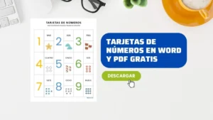 Plantilla de Tarjetas de Números del 1 al 9 en Word y PDF [Gratis]