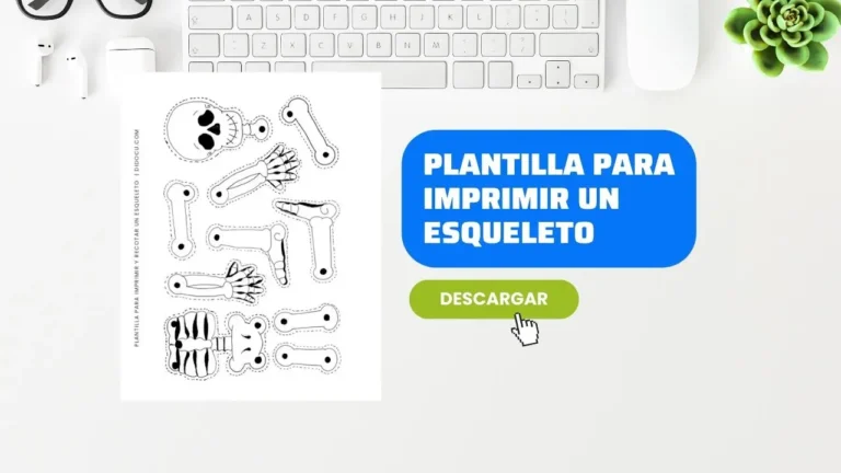 Como imprimir un esqueleto para día de muertos