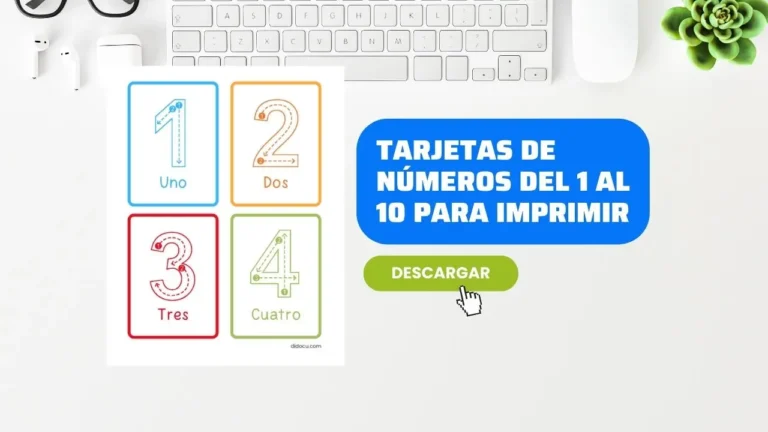 Tarjetas de Números del 1 al 9 para Niños