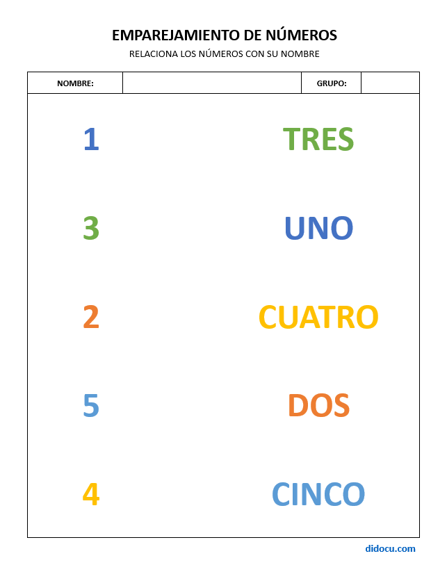 Números y sus Nombres