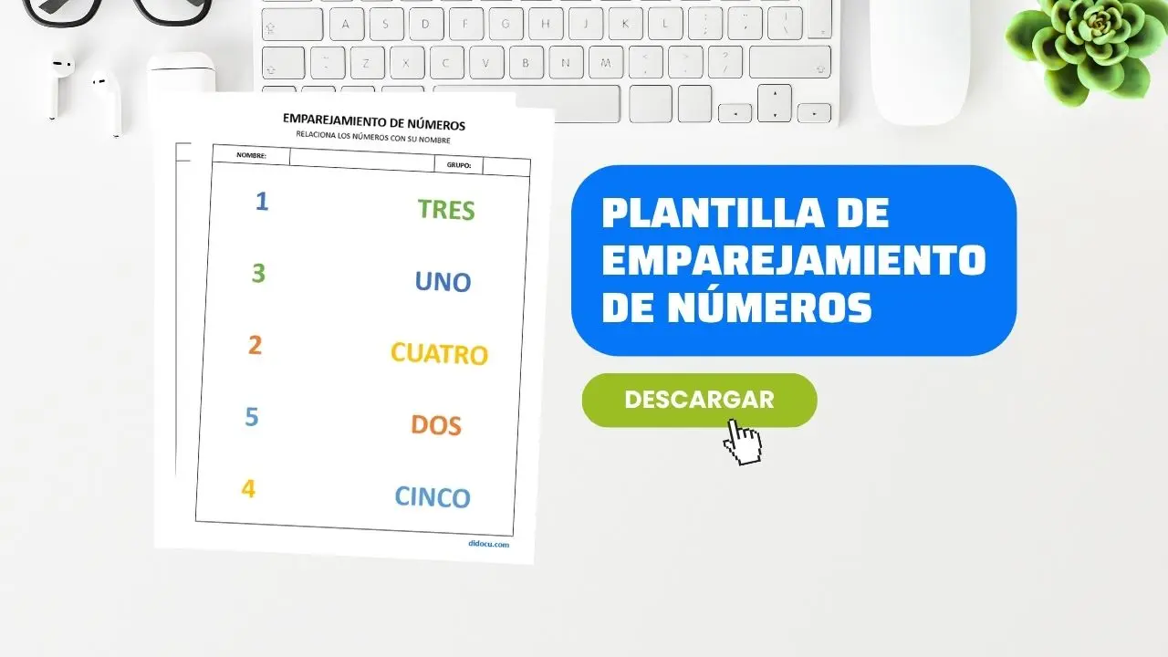 Hoja de Trabajo para Conectar Números con Letras
