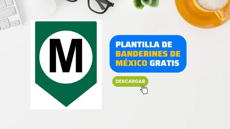 Imprimir Banderines con la Palabra México