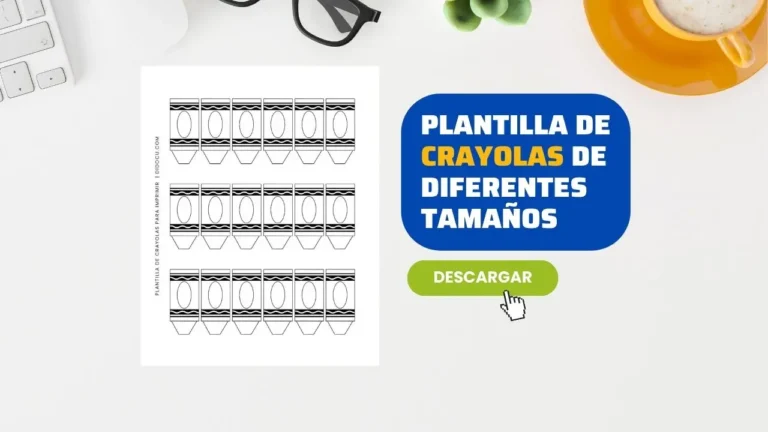 Siluetas de Crayolas para Imprimir Gratis