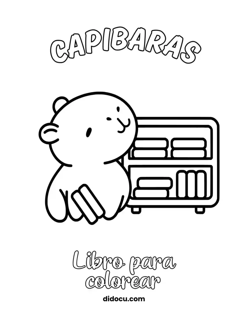 Descargar Libro para Capibaras Coloreable