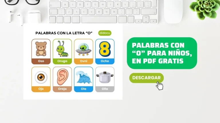 Ejemplo de Palabras con O para Niños