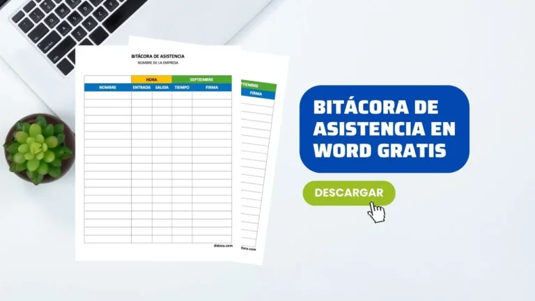 Como realizar una bitácora de asistencia en Word Gratis