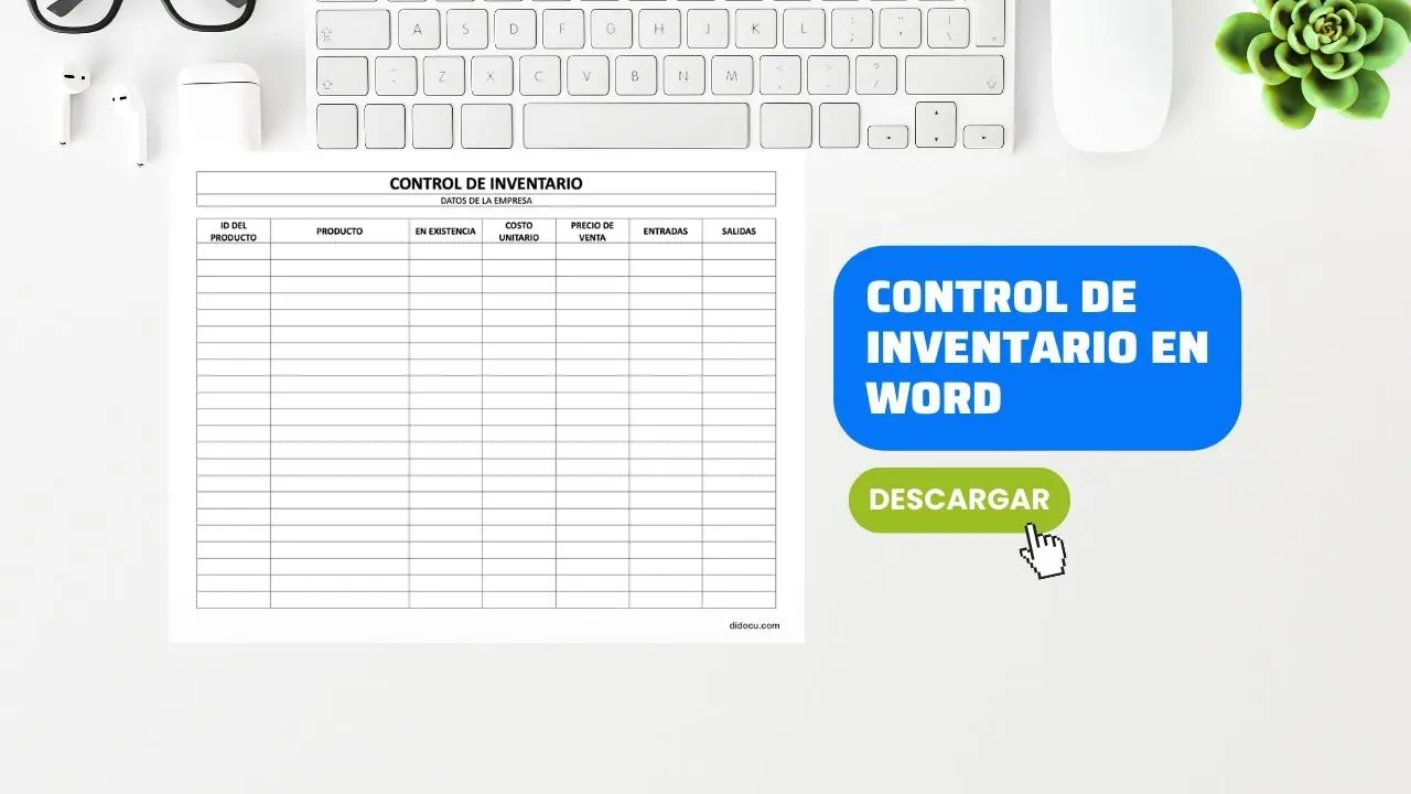Descargar Control de Inventario en Word y PDF Gratis