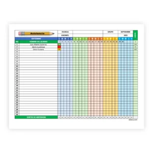 Control de Asistencia Anual en Excel con Conteo Automático