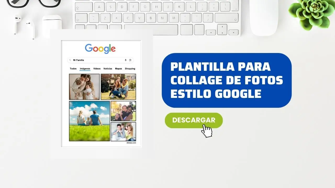 Collage de Fotos estilo google en Canva gratis