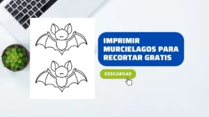 Plantilla para Imprimir Siluetas de Murciélagos en PDF GRATIS