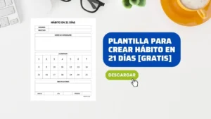 Plantilla para Crear un Hábito en 21 Días Editable en Word Gratis