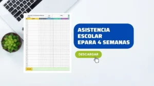 Lista de Asistencia para 4 Semanas en Word y Excel Gratis