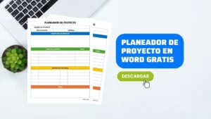 Plantilla de Planeador de Proyecto en Word y PDF Gratis