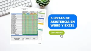 5 Listas de Asistencia en Word y Excel Gratis
