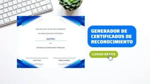 Generador de Certificados de Reconocimiento en Línea Gratis