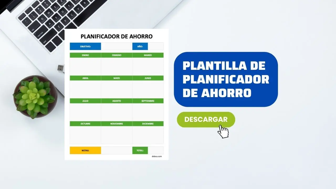 Formato de Planificador de Ahorro Gratis