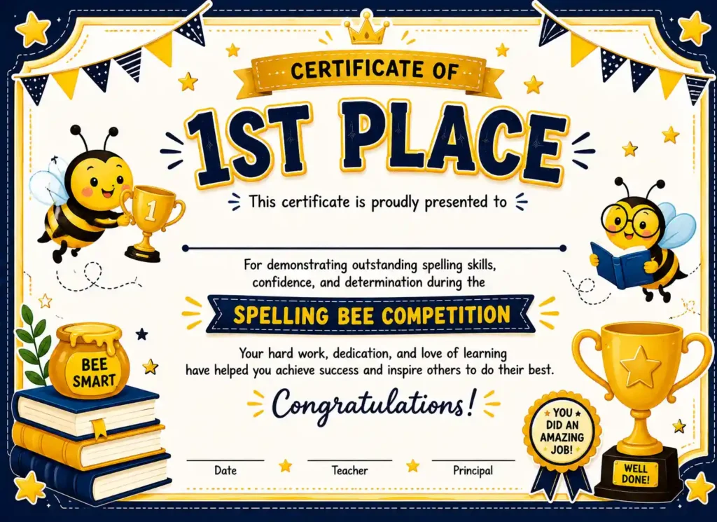 Reconocimiento Spelling Bee de Abejitas Gratis