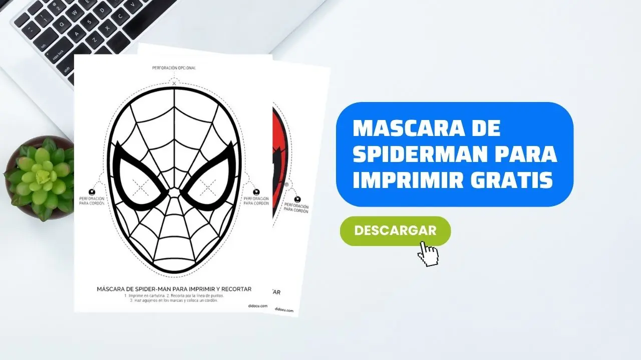 Mascara del Hombre Araña para Imprimir Gratis
