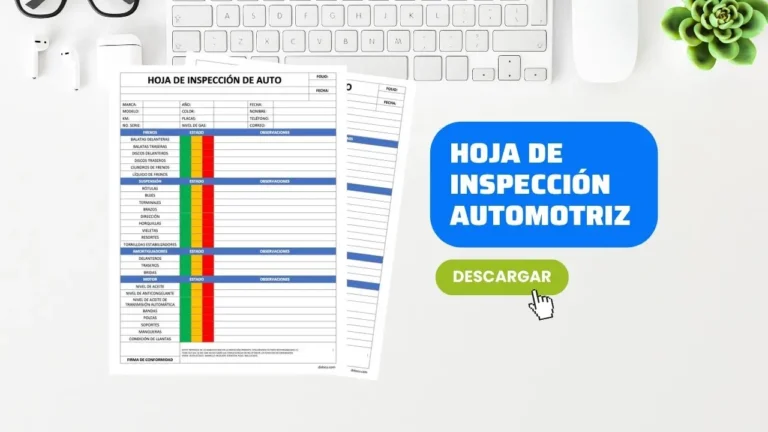 Plantilla para Revisión Automotriz en PDF