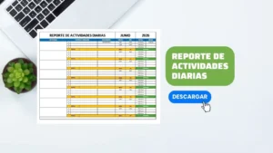 Plantilla de Reporte de Actividades Diarias en Excel GRATIS