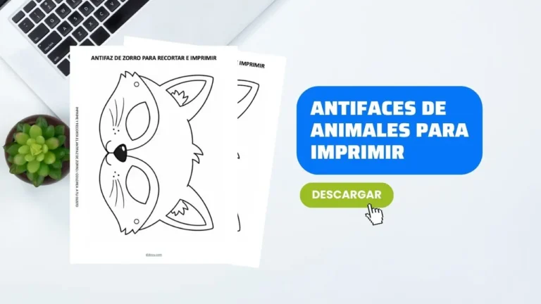 Antifaces de Animales en PDF para Imprimir