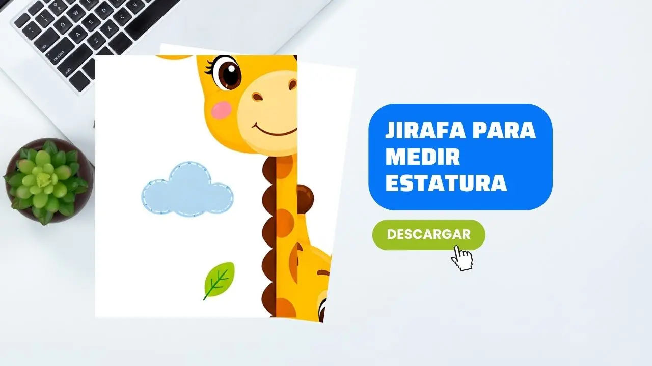 Imprimir Jirafa para Medir Estatura en Niños