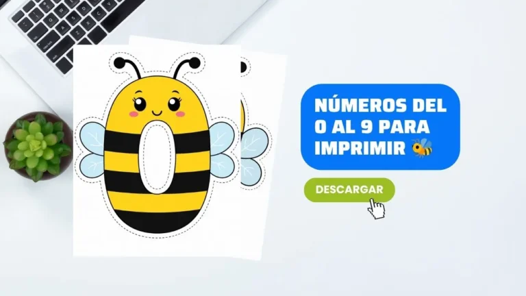 Números del 0 al 9 de Abejitas Gratis