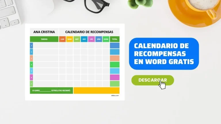 Control de Recompensas para Alumnos Imprimible