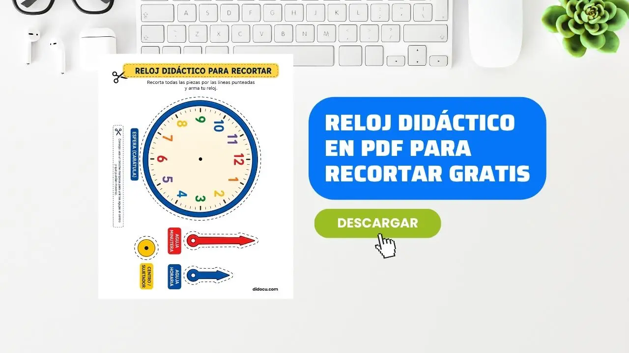 Reloj para Niños Imprimible Gratis
