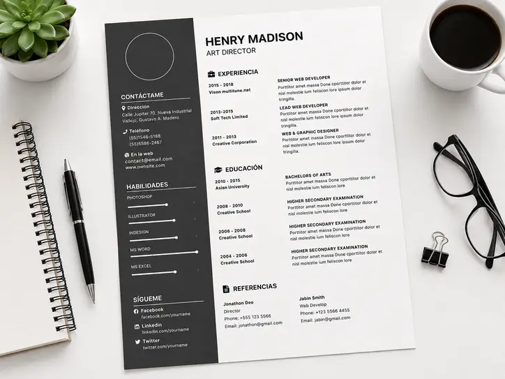 Llenar Plantilla de Curriculum Vitae en Línea