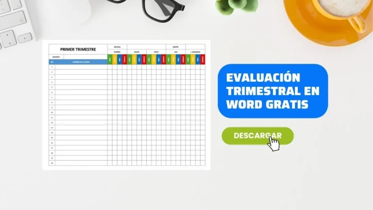 Formato de Evaluación Trimestral Escolar