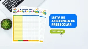Plantilla de Lista de Asistencia para Preescolar en Word Gratis