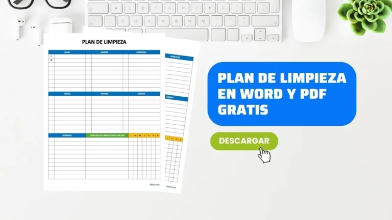 Formato para Planear Limpieza Semanal
