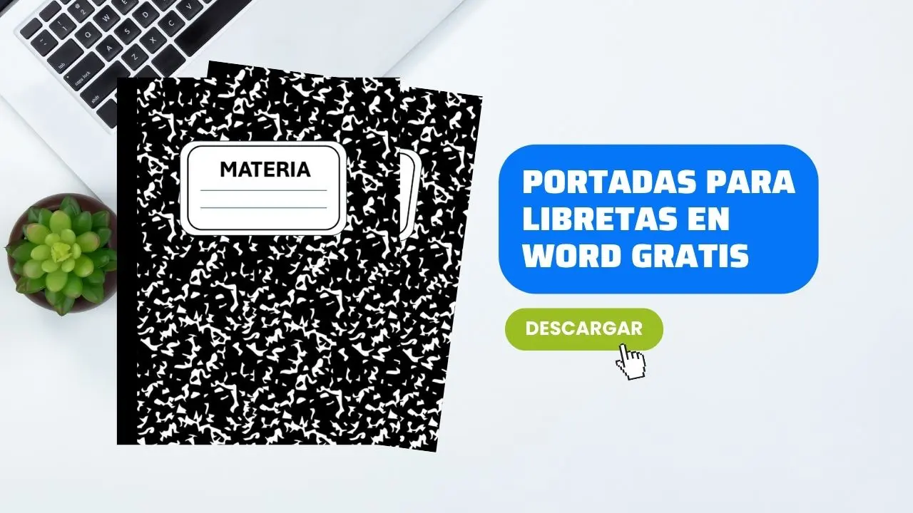 Portadas para Cuadernos en Word Editables